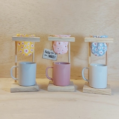 Mini Coador Dia das Mães - Margaridas