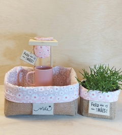 Mini Coador com Cachepô Porta Sachês - Dia das Mães - comprar online
