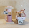 Mini Coador com Cachepô Porta Sachês - Dia das Mães