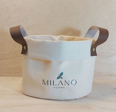 Cesto de Lona Comemore com Amor - Mercearia - Cesta de Café da Manhã - Craft.Mimo