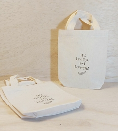 Sacolinha Minibag Harry Potter - Leviosa - Personalizada - Estampa Padrão - Algodão Cru - Lembrancinha de Aniversário