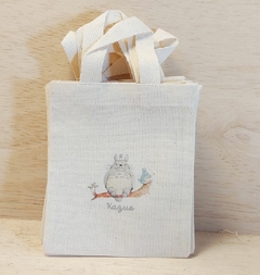 Sacolinha Minibag Bailarina - Silhueta - Personalizada - Estampa Padrão - Algodão Cru - Lembrancinha de Aniversário - loja online