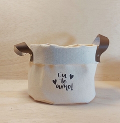 Cesto de Lona Levando Sentimentos - Cesto Decorativo Personalizado na internet