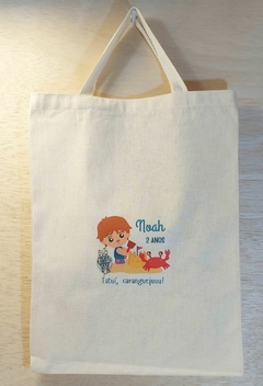 Sacola Patrulha Canina - Aniversário Infantil - Lembrancinha - Algodão Cru - 30x35cm na internet