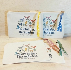 Necessaire - Impressão Personalizada - Lona de Algodão Cru - Formato Carteira na internet