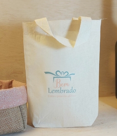 Sacola Sua Marca - Lembrancinha - Algodão Cru - 20x25cm na internet