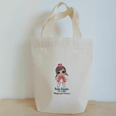 Sacolinha Minibag Lol - Abelhinha - Queen Bee - Personalizada - Estampa Padrão - Algodão Cru - Lembrancinha de Aniversário na internet
