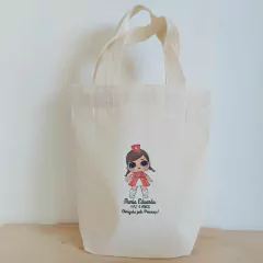 Sacolinha Minibag Metoo Doll - Bonecas Variadas - Personalizada - Estampa Padrão - Algodão Cru - Lembrancinha de Aniversário na internet