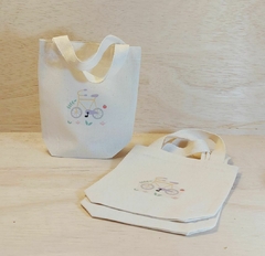 Sacolinha Minibag Carros e Bichos - Personalizada - Estampa Padrão - Algodão Cru - Lembrancinha de Aniversário na internet