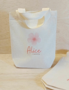 Sacolinha Com Amor - Nome - Lembrancinha de Aniversário - 15x16cm na internet