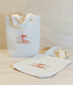 Sacolinha Minibag Formatura Infantil - Personalizada - Estampa Padrão - Algodão Cru - Lembrancinha - Craft.Mimo