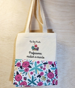 Ecobag Mensagem Profesores - Logotipo - Brinde Escolar - loja online