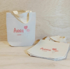 Sacolinha Com Amor - Nome - Lembrancinha de Aniversário - 15x16cm - Craft.Mimo