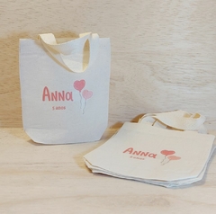 Sacolinha Minibag Bonecas Lol - Aniversário - Nome e Idade - Personalizada - Estampa Padrão - Algodão Cru - Lembrancinha de Aniversário - Craft.Mimo