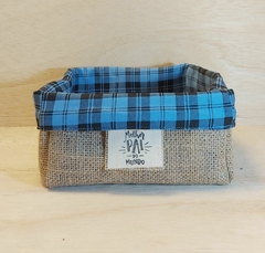Cesta Tons de Azul - Linho - Dia dos Pais - comprar online