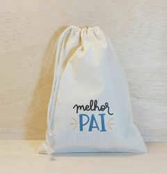 Saco Cordão Professores Mudam o Mundo - Estampa Padrão Personalizada - Algodão Cru - Cordão Embutido - Brinde Ecológico - comprar online