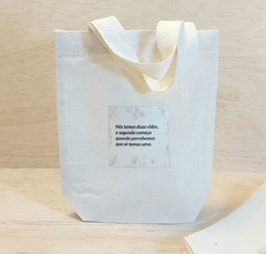 Sacolinha Positividade - Mensagem - Lembrancinha - 15x16cm