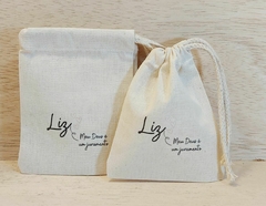 Saquinho Batizado - Coroa - Cordão Embutido 10x13cm - Lembrancinha - comprar online