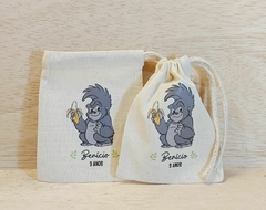 Saquinho Terk - Tarzan - Aniversário - Cordão Embutido 10x13cm - Lembrancinha
