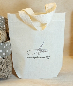 Sacolinha Logotipo com Slogan - Lembrancinha de Aniversário - 15x16cm