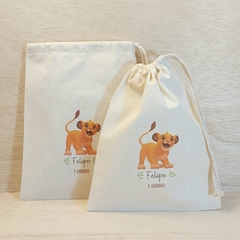 Saco Cordão Moda Infantil - Sua Marca - Estampa Padrão Personalizada - Algodão Cru - Cordão Embutido - Embalagem Ecológica - Sustentável - comprar online