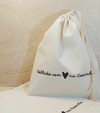 Saco Colhido com Amor - 30x35cm - Cordão Embutido