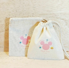 Saquinho Cordão Minnie Esboço Aquarela - Estampa Padrão - Lembrancinha de Aniversário - comprar online