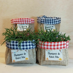 Cachepô - Juta e Tecido - Craft.Mimo