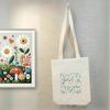 Ecobag Jardim Encantado - Estampa Grande com Fundo Largo e Alça de Ombro - Lembrancinha de Aniversário