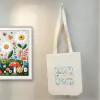 Ecobag Jardim Encantado - Estampa Grande com Fundo Largo e Alça de Ombro - Lembrancinha de Aniversário