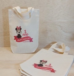 Sacolinha Minibag Bolofofos - Personalizada - Estampa Grande - Algodão Cru - Lembrancinha de Aniversário - comprar online