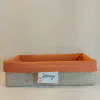 Cesta Raposinha - Bosque - Juta e Tecido - Tag Personalizada - Lembrancinha de Aniversário