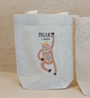 Sacolinha Minibag Macaco Artbook - Estampa Grande - Algodão Cru