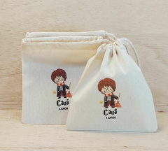 Saquinho Harry Potter - Aniversário - Cordão Embutido 10x13cm - Lembrancinha