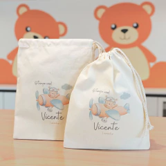 Saco Cordão Pintinho - Lembrancinha Personalizada de Aniversário Infantil - comprar online