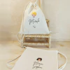 Saco Mochila Pajem e Daminha - Lembrancinha de Casamento - Algodão Cru - Personalizada - comprar online