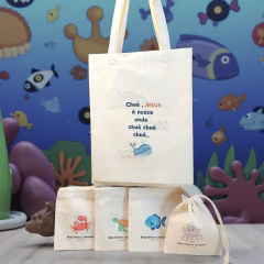 Ecobag de Ombro Safari de Boa Mix - Lembrancinha Personalizada - Craft.Mimo