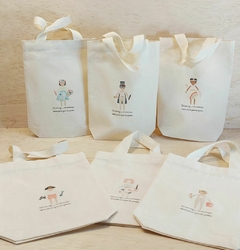 Sacolinha Minibag Formatura Infantil - Personalizada - Estampa Padrão - Algodão Cru - Lembrancinha na internet