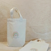 Sacolinha Minibag Arco-Íris Boho - Candy Color - Personalizada - Estampa Padrão - Algodão Cru - Lembrancinha de Aniversário