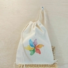 Saco Mochila Catavento - Lembrancinha de Aniversário - Algodão Cru - Personalizada