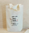 Sacolinha Minibag Beba Mais Água - Personalizada - Estampa Grande - Algodão Cru - Brinde Personalizado