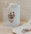 Sacolinha Minibag Patrulha Canina - Personalizada - Estampa Grande - Algodão Cru - Lembrancinha de Aniversário