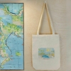 Ecobag Casamento na Praia - Paisagem - Pintura - Estampa Grande com Fundo Largo e Alça de Ombro - Lembrancinha de Casamento