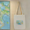 Ecobag Casamento na Praia - Paisagem - Pintura - Estampa Grande com Fundo Largo e Alça de Ombro - Lembrancinha de Casamento