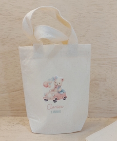 Sacolinha Minibag Porco Espinho no Balão - Aquarelado - Personalizada - Estampa Grande - Algodão Cru - Lembrancinha de Aniversário na internet