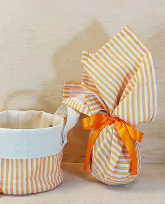Embrulho de Páscoa Bolinhas Rabisco - Tecido - Embalagem para Ovo de Páscoa - comprar online