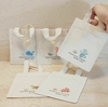 Sacolinha Minibag Fundo do Mar - Bichinho, Nome e Idade - Personalizada - Estampa Padrão - Algodão Cru - Lembrancinha de Aniversário
