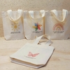 Sacolinha Minibag Céu e Natureza - Frases - Personalizada - Estampa Grande - Algodão Cru - Lembrancinha de Aniversário