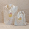 Kit Desconto Sacolinha Minibag com Saquinho - Minha Primeira Volta ao Sol - Personalizada - Estampa Grande - Algodão Cru - Lembrancinha de Aniversário