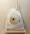 Saco Mochila Astronauta - Lembrancinha de Aniversário - Algodão Cru - Personalizada